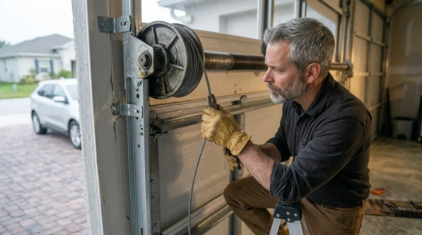 Garage Door Cable Repair, Livermore CA in Livermore