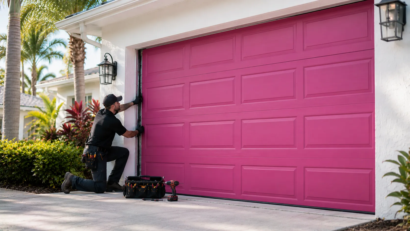 Garage door work on a home in Livermore
