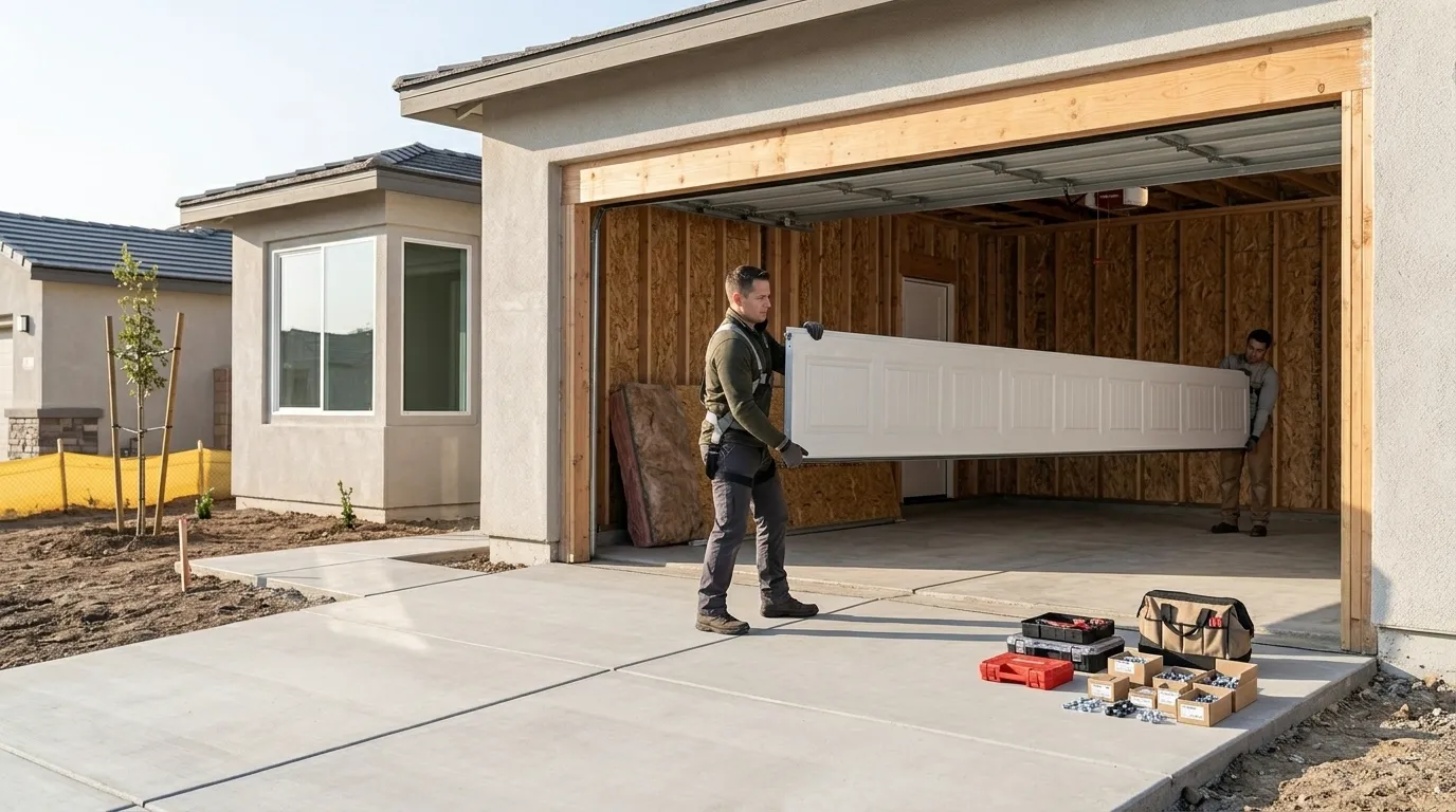 New Garage Door Installation for Brentwood Homes in Livermore