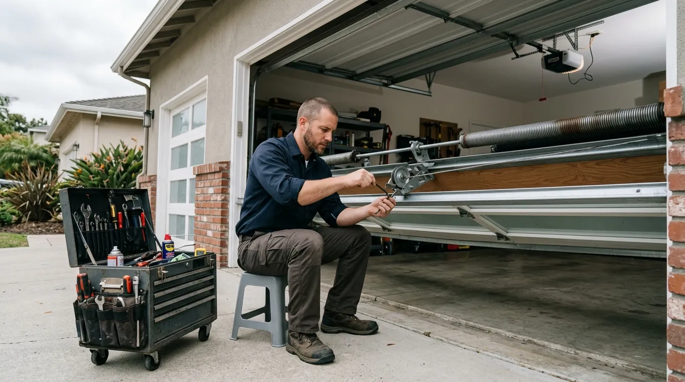 Off-Track Garage Door Repair for Brentwood Homes in Livermore